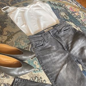 GAP 1969 Grey Wash Jeans - True Skinny Super High Rise